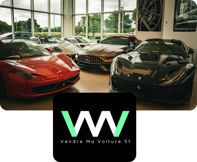 Showroom VMV avec véhicules de luxe